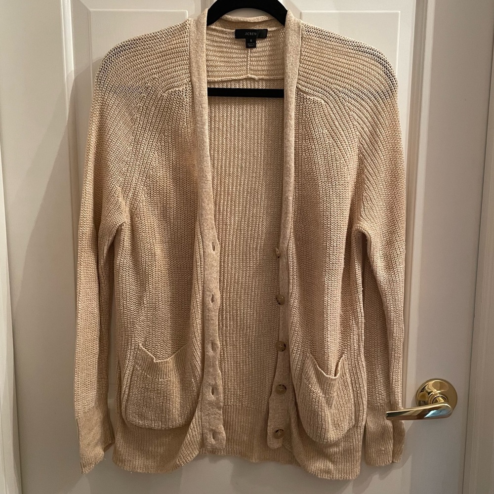 J. Crew Linen Cotton Cardigan